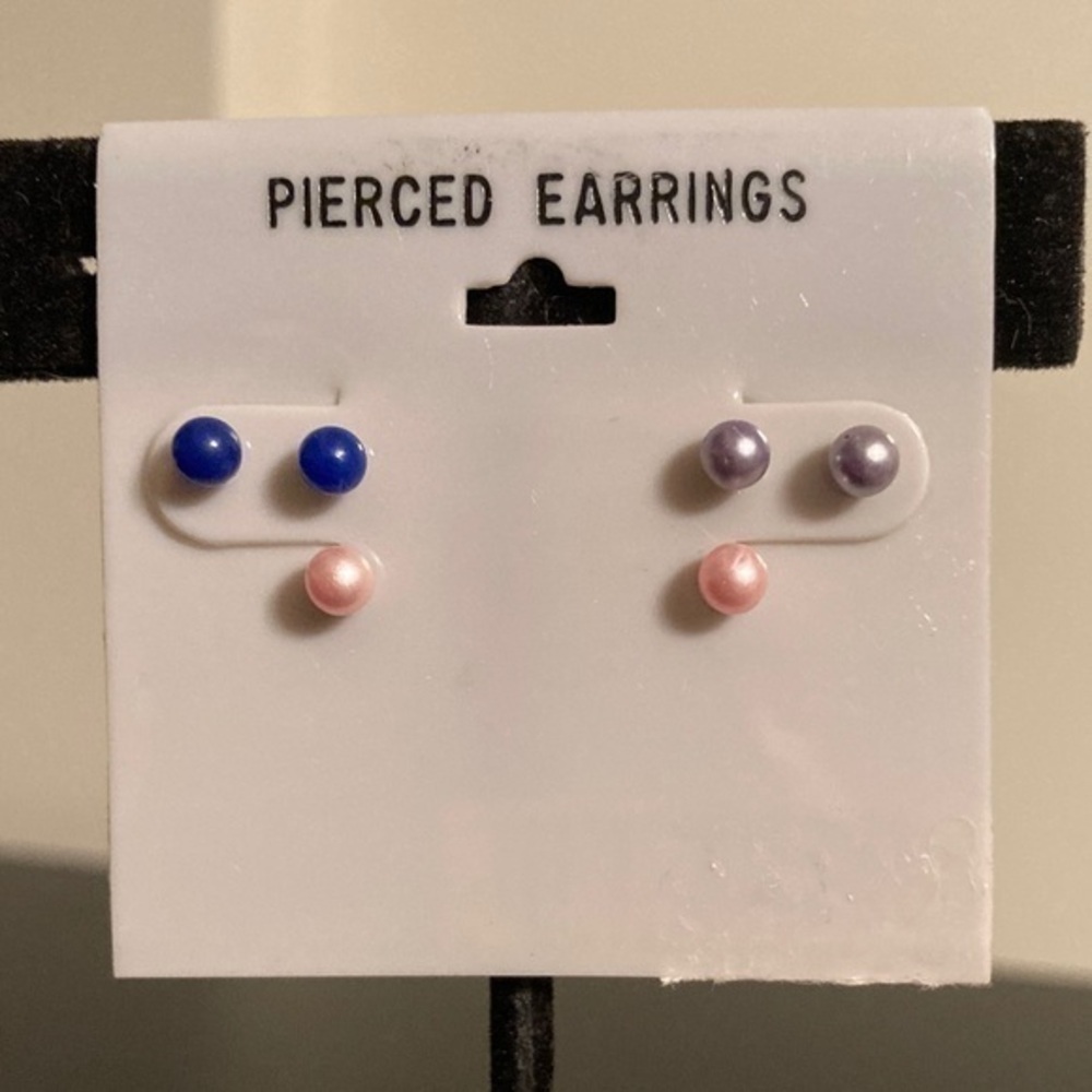 Colorful Stud Earrings Set